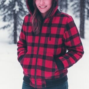 Carhartt Buffalo Check Wool Blend Coat XS